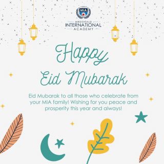 Eid Mubarak to all those who celebrate from your MIA family! Wishing for you peace and prosperity this year and always!